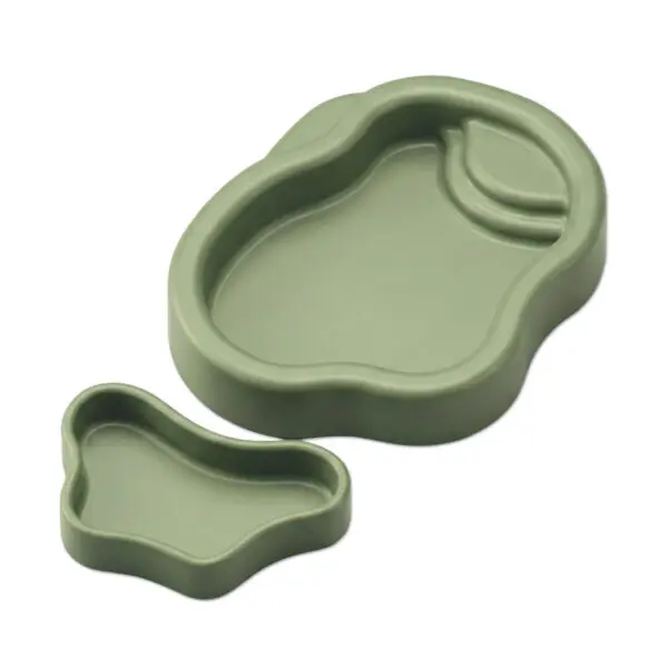 BIOTIC Food & Water Dish size guide showing dish lengths of 7.7 and 12 centimetres and a 2-centimetre height