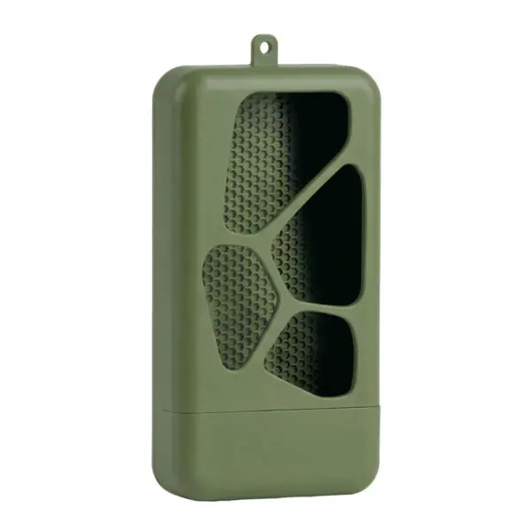 BIOTIC Cricket Feeder design drawing showing cellular front openings, its removable lower feeder and rear suction mounts