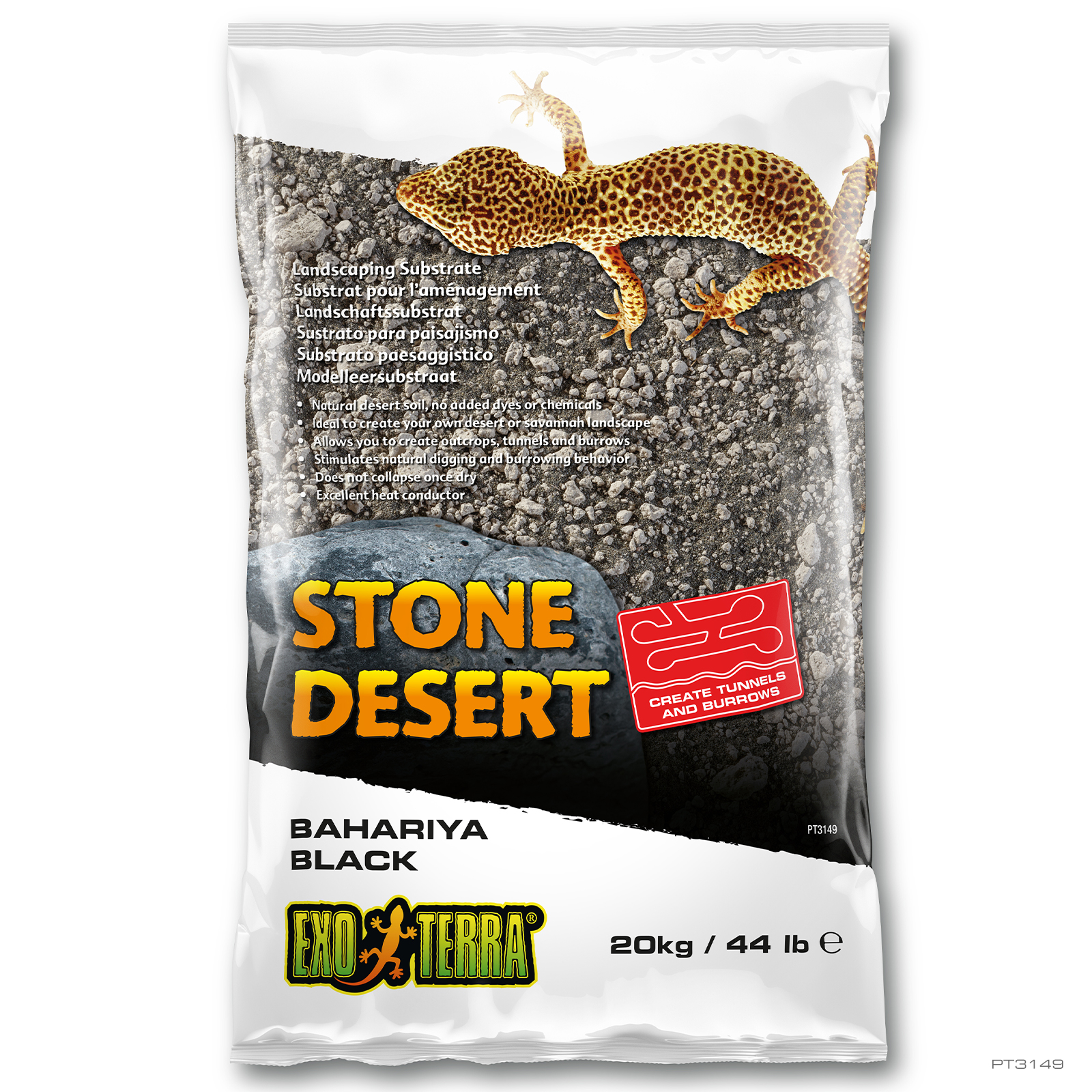 Stone Desert Bahariya Black 44 lb - 20 kg